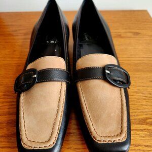 INGLEDEW'S BY RANGONI WONEN'S  LEATHER LOAFERS SIZE 8.5 MADE IN ITALY